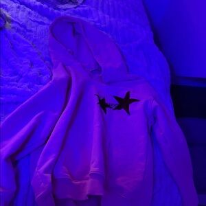 Aelfric Eden Pink Hoodie with Black Star Design